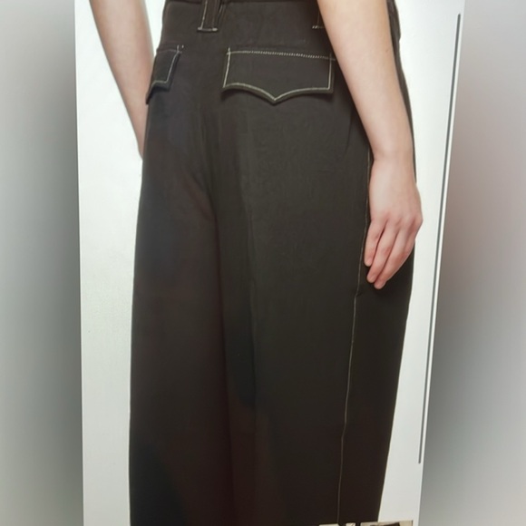 NWT Ganni black tailored heavy crepe trouser size 4 - Picture 3 of 16
